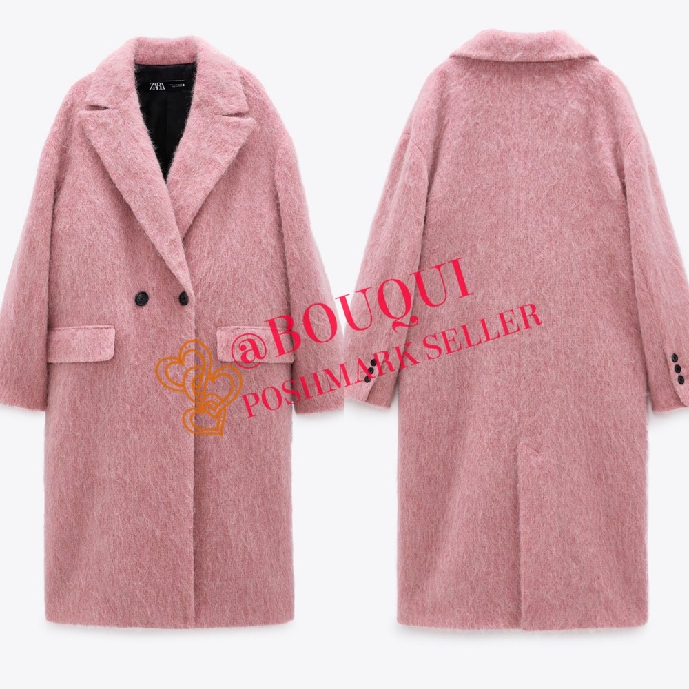 BLOGGERS FAV ZARA LIMITED EDITION WOOL BLEND COAT - Picture 13 of 14